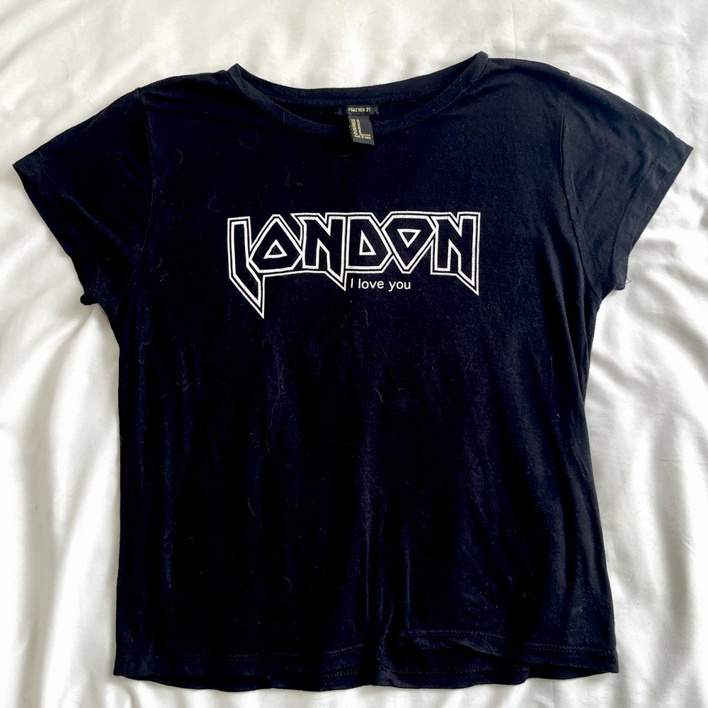 London I Love you T shirt Baby Tee T-Shirt